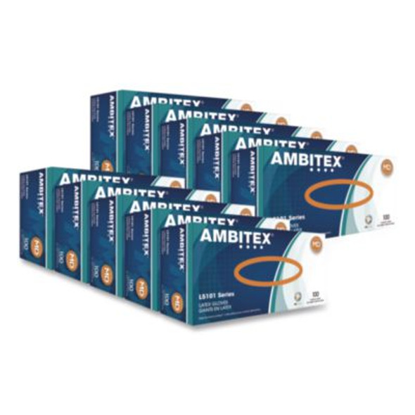 AMBITEX® GLOVES,LATEX,M,1000CT LMD5101