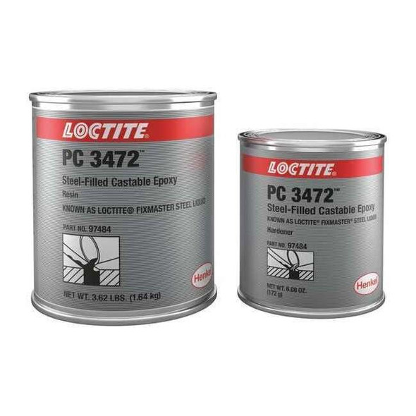 Loctite Patching Compound, 4 lb Container Size, Can, PC 3472, Gray 235618