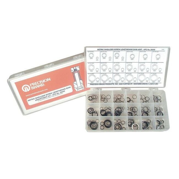 Precision Brand Lengthening Shim Assortment, 33 Sizes, Pk330 26500
