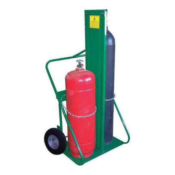 Saftcart Cylinder Hand Truck,400lb,62"x35"x12-1/2 402-16FW