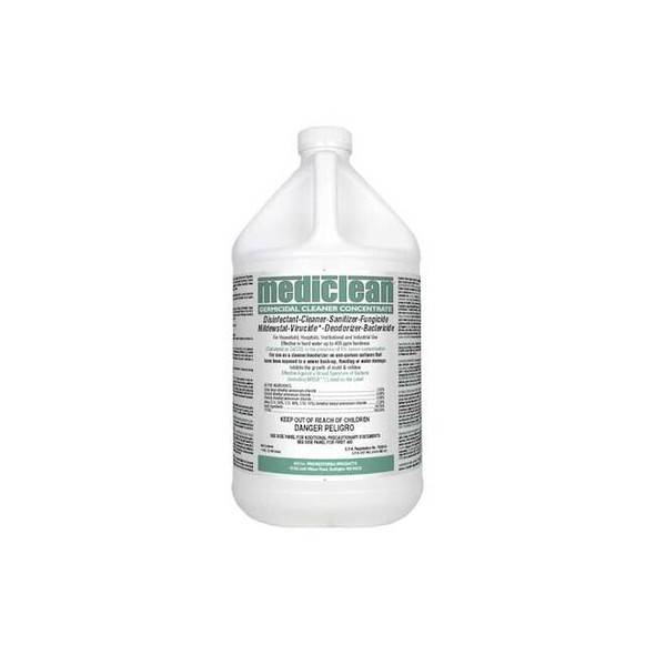 Mediclean Disinfectant and Sanitizer, 1 gal. Jug, Lemon 221592909 Pack of 4