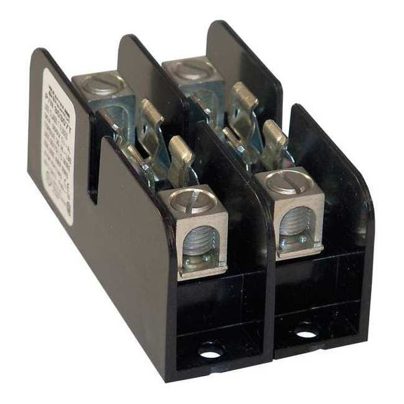 Open Fuse Block, T UL Class, 300V AC/DC Volt Rating, 2 Poles, Box Lug
