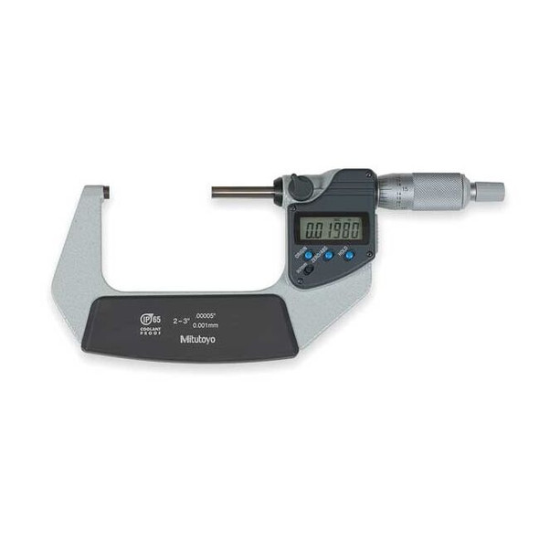 Mitutoyo Digital Micrometer,2 to 3In,0.00005,Ratchet 293-332-32