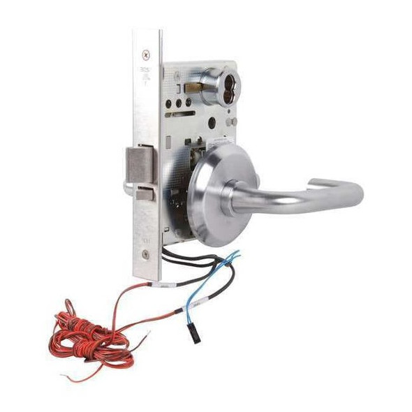 Mortise Lockset, Lever, 40H Ser., 40H Escutcheon, Store, Elec.