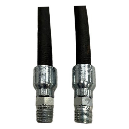 Aeroquip Wire Braided Hydraulic Hose Assembly EC215-04-2MP-2MP-24"