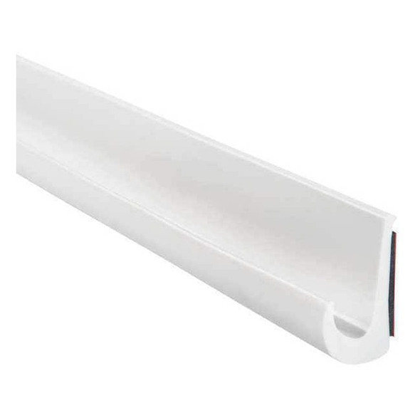 Trim-Lok White Polyvinyl Chloride Drip Rail 125 ft L, 7/8 in W, 1/2 in H DRW-125