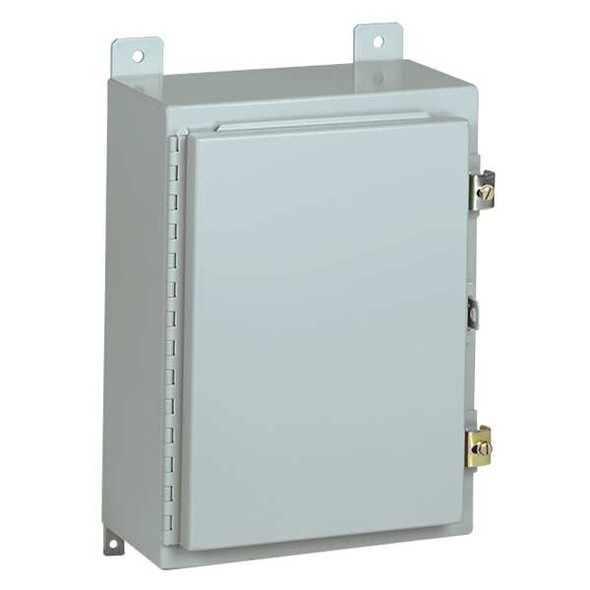 Padlockable Hasp Electrical Enclosures, 24 in H, 12 in D, 24 in W, 12, 13, Steel