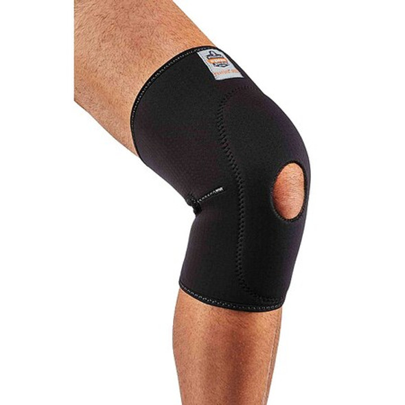 Ergodyne Knee Sleeve,L,16"Cir Max,Black 615
