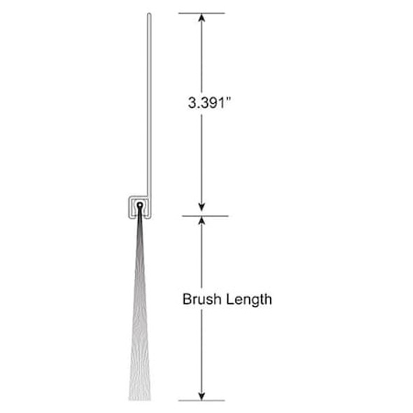 American Garage Door Supply Brush Seal,Nylon,3 in L,10 ft W, Black BNS3383-10 American Garage Door Supply Brush Seal,Nylon,3 in L,10 ft W, Black BNS3383-10