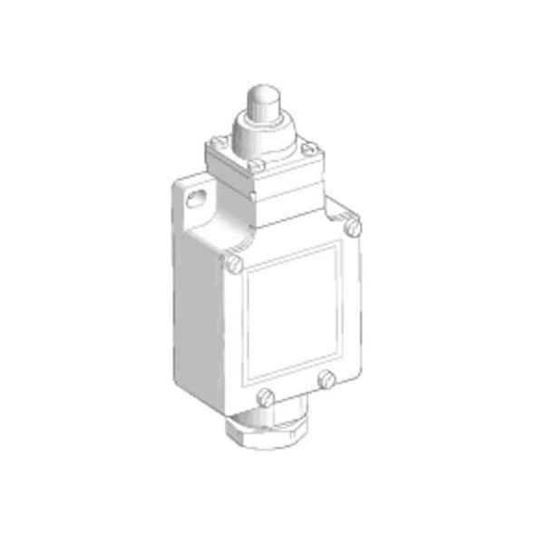 Limit Switch, Plunger, Spring Return, 1NC/1NO, 10A at 240V AC