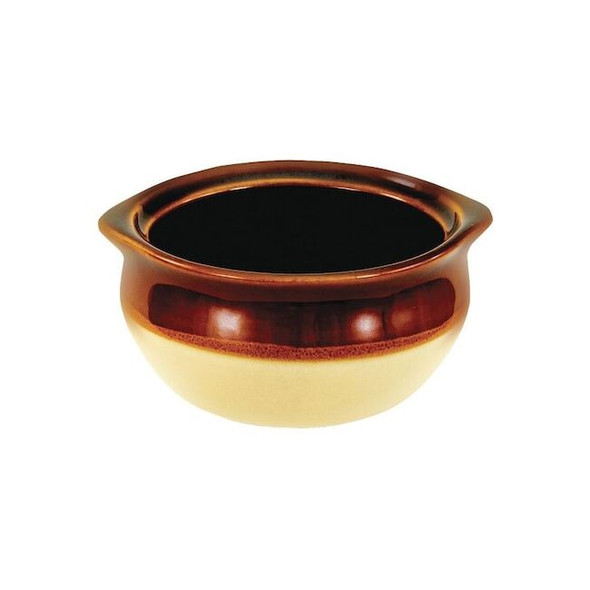 Crestware Onion Soup Crock, 10 oz., Ceramic Caramel PK36 CM4OSC