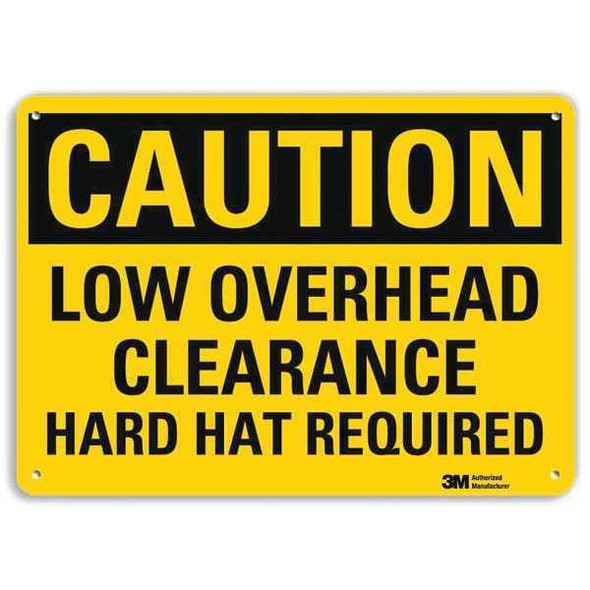Lyle Safety Sign,Overhead Clearance,10inH U4-1518-RA_14X10