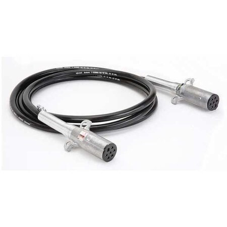 Velvac Power Cable,144 in.,Straight,Copper,12V 590046