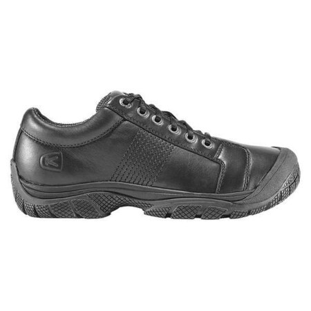 PTC Oxford, Men's Athletic Shoe, 13 D, Leather, 2 3/4 in Height, Black