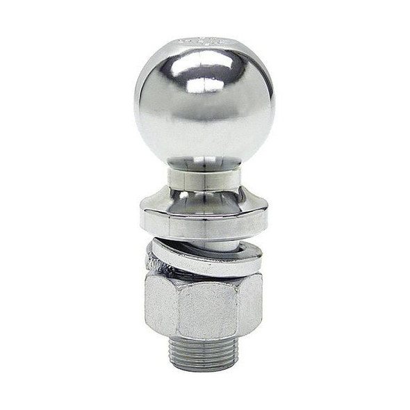 2 Inch Chrome Hitch Ball With 3/4 Inch Shank Diameter x 2-1/8 Inch Long
