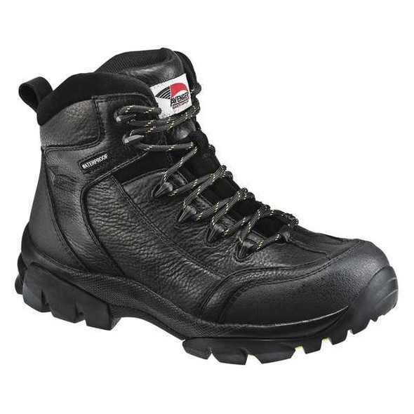 Men's 6-Inch Work Boot, 10, Composite Toe, 6 in H, Black, A7245