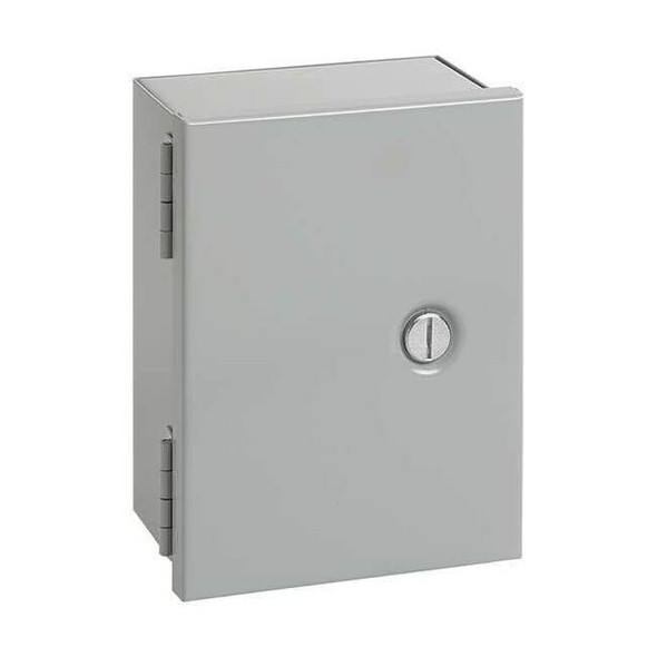 Flush Slotted Latch Electrical Enclosures, 8 in H, 6 in D, 8 in W, 1, Steel