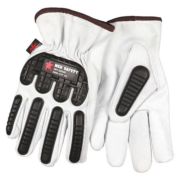Mcr Safety Leather Gloves, Cut Level A5 ,XL 12 PK 36136HPXL