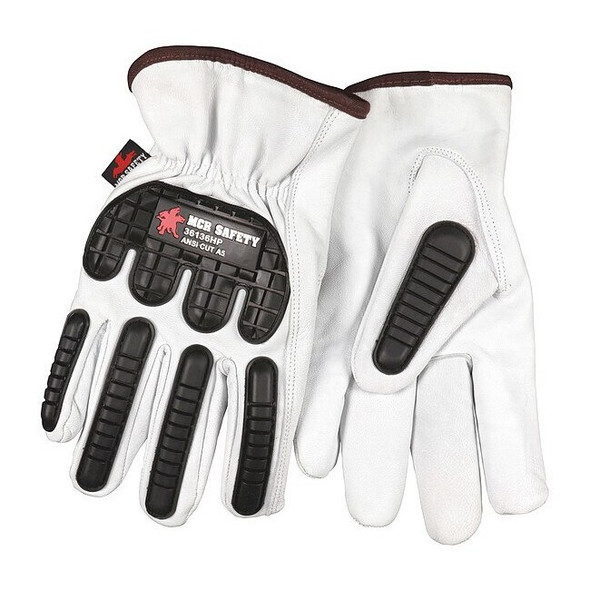Mcr Safety Leather Gloves, Cut Level A5 ,XL 12 PK 36136HPXL