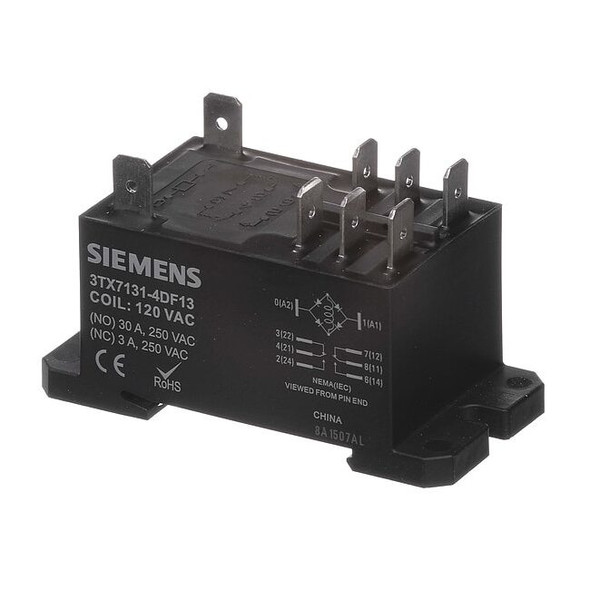 Siemens Enclosed Power Relay, 120VAC, DPDT, Pins 3TX7131-4DF13