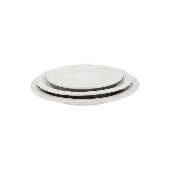 Crestware Plate, 5-1/2", Ceramic Bright White PK36 ALR41