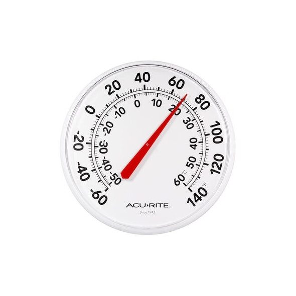 Acurite Analog Thermometer,1 in Overall D. 01360A4