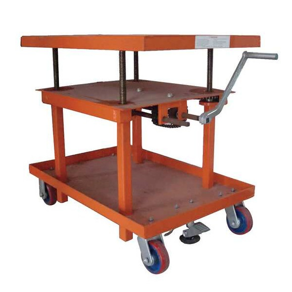 Dayton Scissor Lift Table, 2000 lb. Cap, 24"W, 36"L 11A564