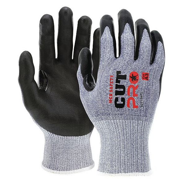 Coated Gloves, Cut Level A3 ,Dipped ,Foam Nitrile ,Sandy ,2XL 12 PK