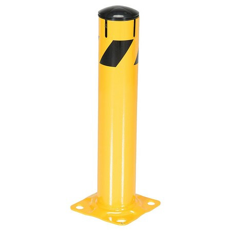 Manufacturer Varies Bollard ,24 in H,Yellow ,Carbon Steel BOL-JK-24-4.5