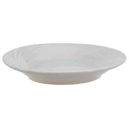 Crestware Plate, 5-1/2", Ceramic Bone White PK36 RE41
