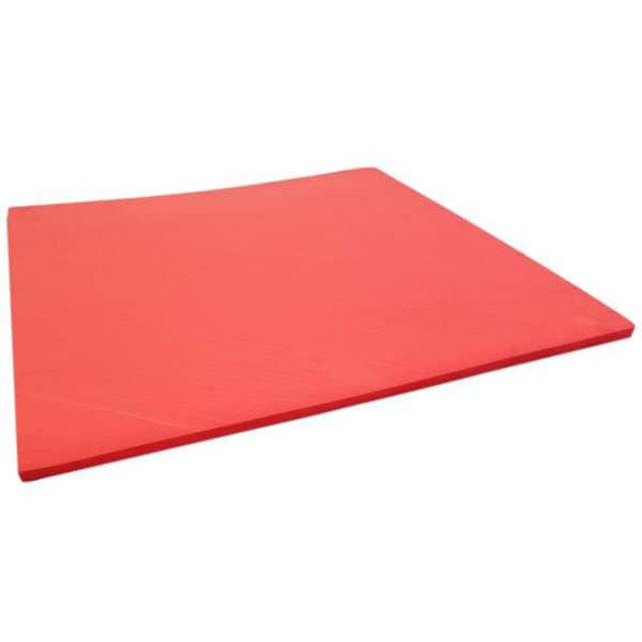 Foam Sheet, Crosslink, 24 in W, 48 in L, 1/2 in Thick, Red