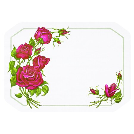 Hoffmaster 10" x 14" Roses Paper Placemats,PK1000 702018