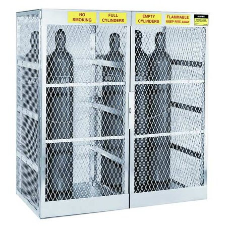 Justrite Gas Cylinder Cabinet,60x32,Capacity 20 23007