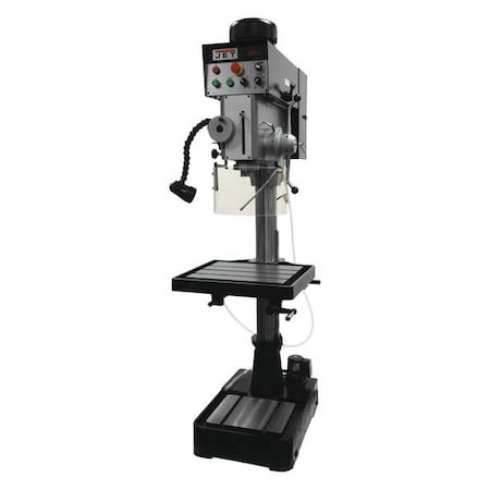 Floor Drill Press, Belt Drive, 2 hp, 230V AC V, 20 in Swing, Variable Speed