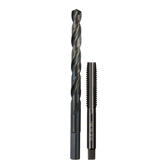 Milwaukee Tool 3/8"-16 NC Straight Flute Plug Tap & 5/16" Drill Bit 49-57-5548