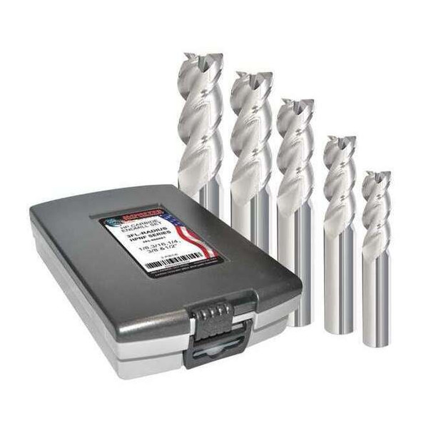 Manufacturer Varies Corner Radius End Mill Set,6" L 283-888881