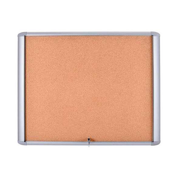 Mastervision Enclosed Cork Bulletin Board 26-1/2"W x 30"H VT340601760