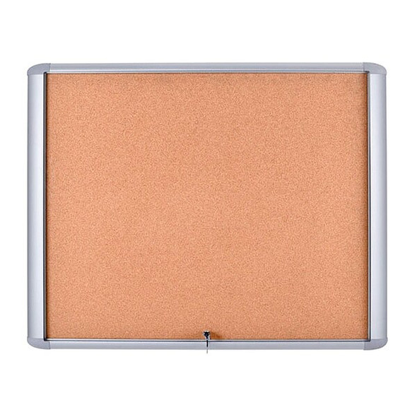 Mastervision Enclosed Cork Bulletin Board 26-1/2"W x 30"H VT340601760