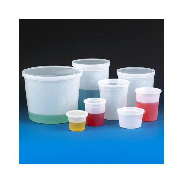 Globe Scientific Container,16 oz. (500mL),Hdpe,PK100 271016