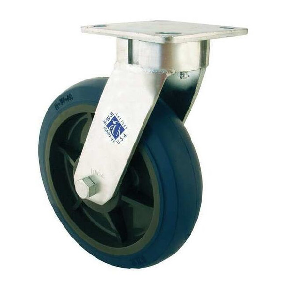 Rwm Kingpinless Swivel Plate Caster,700 lb. 65-SWB-0820-S