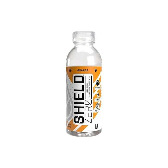 Shield Zero Sports Drink,Orange,16.9 oz,16.9 oz Z2-02-16.9-12-OR