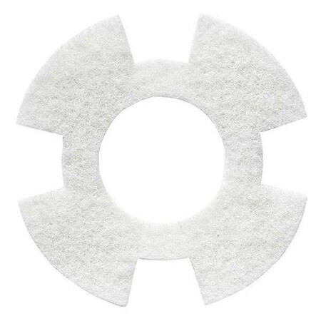 Tennant Cleaning Pad,Wht,12" Pad,Trapezoid,PK10 1237717