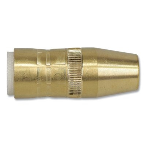 Centerfire™ Style MIG Gun Nozzle, 1/2 in Bore, 1/8 in Recess, Slim, Brass Centerfire™ Style MIG Gun Nozzle, 1/2 in Bore, 1/8 in Recess, Slim, Brass
