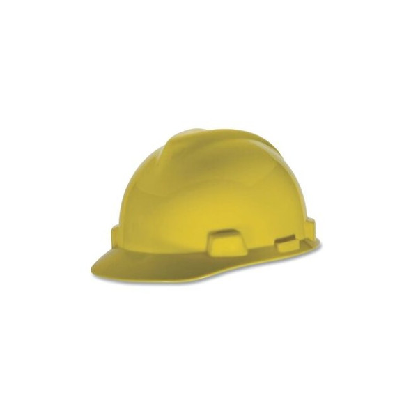 V-Gard® Slotted Hard Hat Cap, Swing Suspension, Yellow