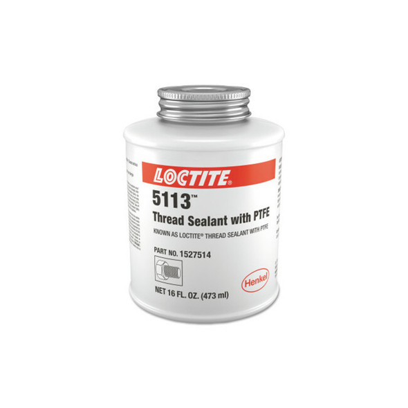 Thread Sealant with PTFE, 16 oz, Can, White