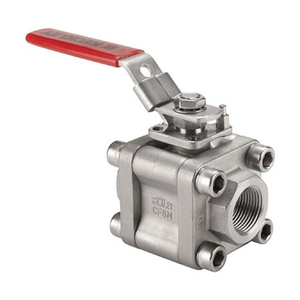 Keckley Manual 2-Way Ball Valve,NPT,316 SS BVM3THRSSRGSL-075 Keckley Manual 2-Way Ball Valve,NPT,316 SS BVM3THRSSRGSL-075