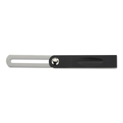 Joiners' Sliding Bevel, 8 in L, Stainless Steel blade, Plastic Handle, Silver/ Black