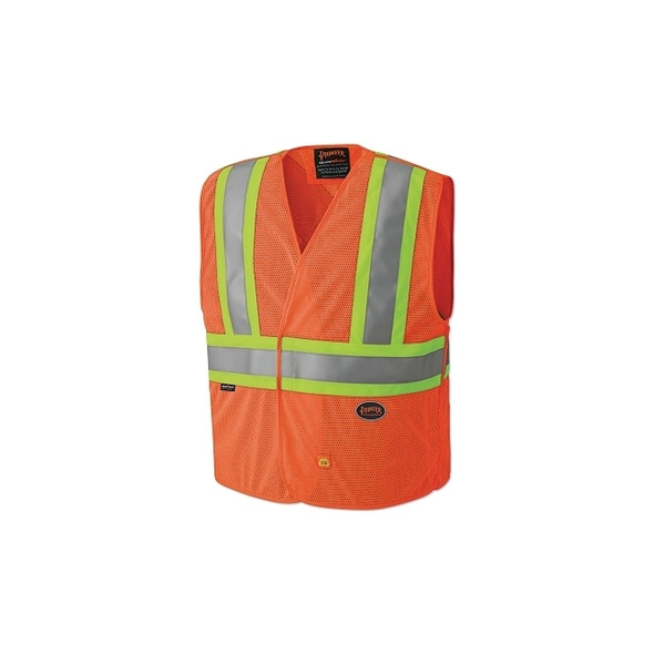 6914AU/6916AU Hi-Vis Flame Resistant Vest, Size S/M, Orange