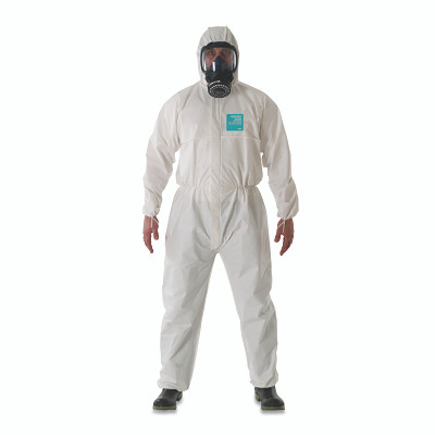 2000 Standard Bound Model 111 Coveralls, Hooded, Booted, White, X-Large