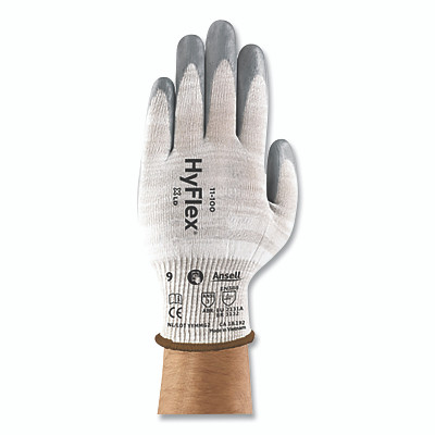 11-100 Antimicrobial Protection Glove, 9, Grey